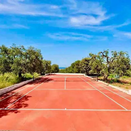 빌라 Castello Con Piscinavista Mare+campo Da Tennis